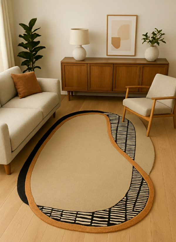 Pebble Path Hand-Tufted 100% New Zealand Wool Area Rug